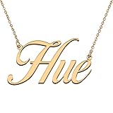 HUAN XUN Customized Custom Simple Any Name Necklace