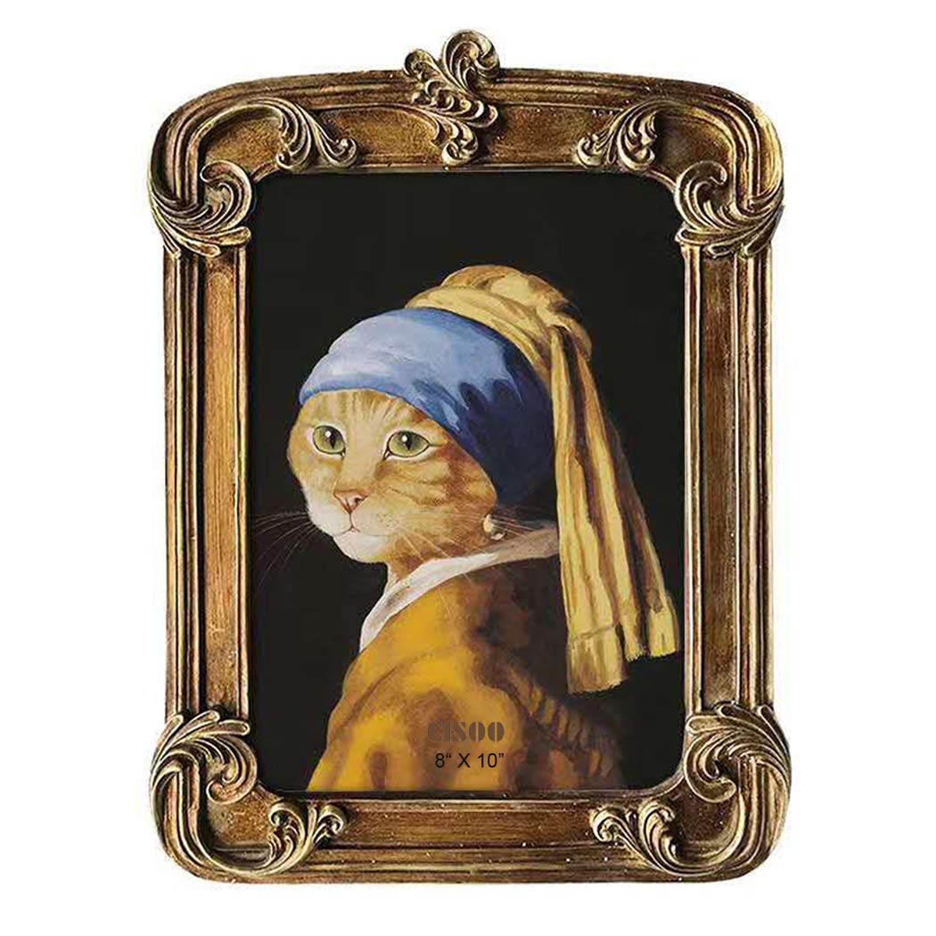 CISOO Vintage Picture Frame 8x10 Antique Photo Frame Oil Painting Frame Wall Hanging Home Decor, Bro