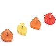 Fox Run Harvest Autumn Leaves 2" Pastry/Cookie/Pie/Fondant Stampers and Cutters, 4-Piece Set, Multicolor
