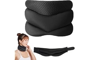 IFSLQNX Vitavix Neck Support for Snoring, Vitavix Anti Snoring Neck Support, Cervical Collar for Sleeping, Adjustable Soft Foam Neck Brace Cervical Collar of Spine Pressure (1PCS)