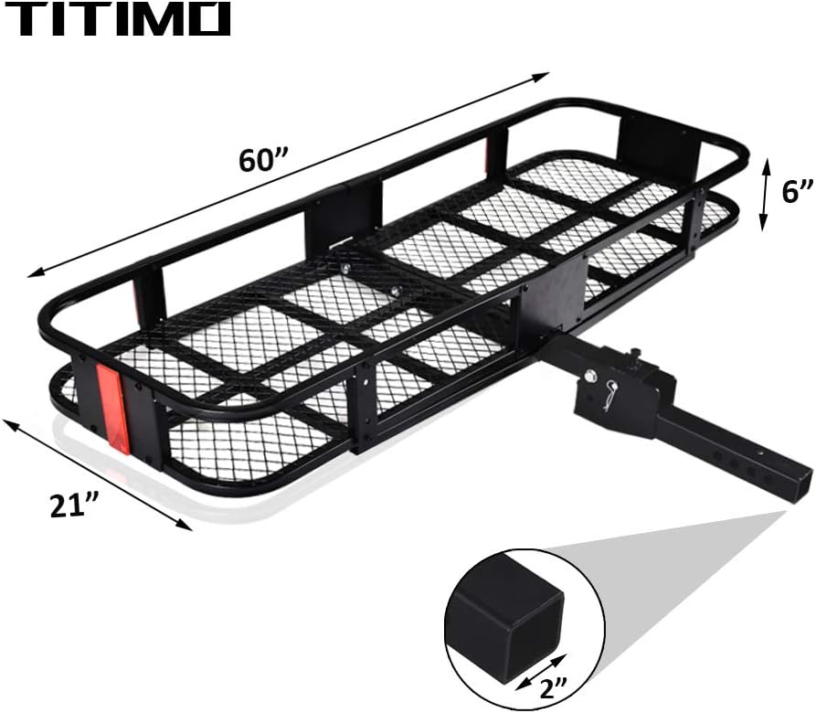 550LB Capacity Truck Rear Cargo Rack for SUV Luggage Basket Rack Fits