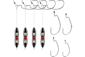 Booms Fishing TR1 Tokyo Rig Kit with Hooks, 4pack