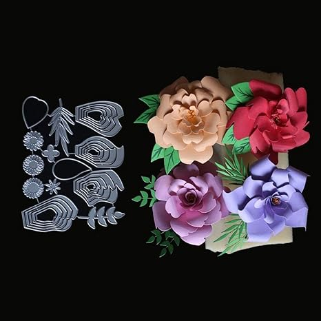 Lavany Rose Cutting Dies For Card Making Rose Flower Diy Paper Scrapbooking Die Cuts For Card Making Clearence Metal Cutting Dies Stencil Die Cutting Embossing Scrapbooking