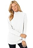Woman Within Plus Size Perfect Long-Sleeve Mockneck