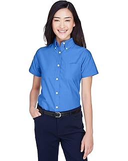Ultraclub Women S Wrinkle Free Long Sleeve Oxford Shirt At Amazon
