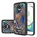 Moto Z Play Droid Case,LEEGU [Shock Absorption] Dual Layer Heavy Duty Protective Silicone Plastic Cover Case for Motorola Moto Z Play Droid - Gear Wheel