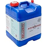 Reliance Products Aqua-Tainer 7 Gallon Rigid Water Container, Blue , 11.3 Inch x 11.0 Inch x 15.3 Inch