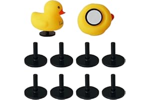TEYOUYI 8pcs Duck Plug - Rubber Duck Mount,Flock Locker Rubber Duck Holder for Jeep Dash and Fixed Display,Gift for Jeep Lover,Black（Excluding Rubber Duck）