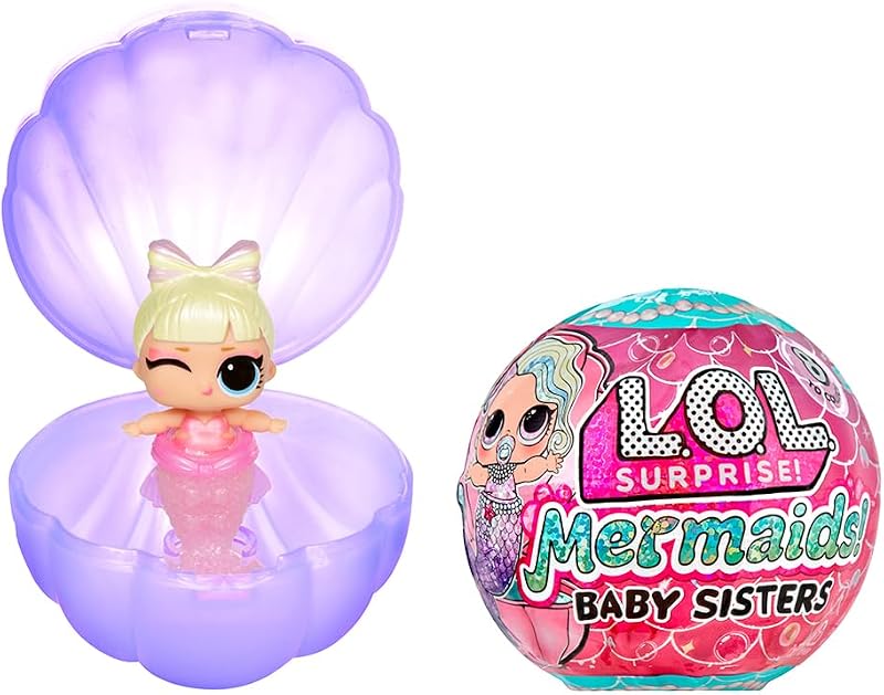 L.O.L. Surprise Mermaids Baby Sisters with Colour-Changing Tails Rosa