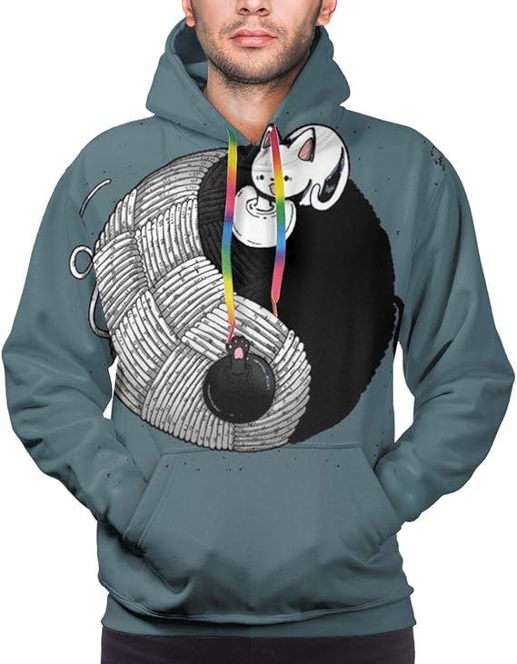 Amazon Co Jp 太一ボールと猫 パーカー メンズ トレーナーパーカー おしゃれ フーディ スウェットパーカー 長袖 フード付き ポケット付き プルオーバー カジュアル ライト パーカー 服 ファッション小物