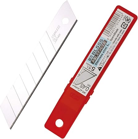 Amazon エヌティー カッター 替刃 5枚 大型 L 0 45mm ステンレス刃 Bl5ss 文房具 オフィス用品 文房具 オフィス用品