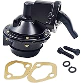 SPJIUQI Mechanical Fuel Lift Pump with Gasket for Big Block Chevy Edelbrock | Fit for Chevy 396 402 427 454 502, Edelbrock 1722, 6PSI 6-Valve Flow Cap, 110GPH Performer RPM Fuel Transfer Pump