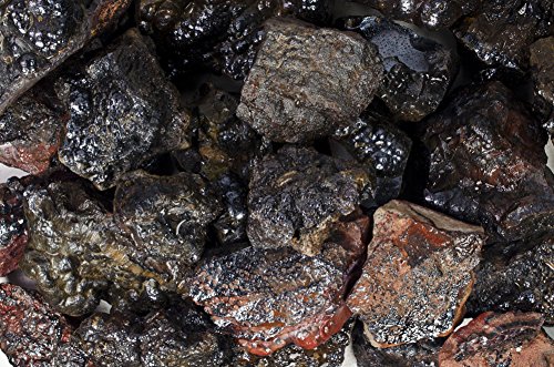 Fantasia Materials: 1 lb Natural Hematite Kidney Ore Rough - Raw Natural Crystals for Cabbing, Cutting, Lapidary, Tumbling, Polishing, Wire Wrapping, Wicca and Reiki Crystal HealingWholesale Lot