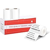 Phomemo [3x230 pcs] Labels Square Series, 3 Rolls 1.57''x1.18'' (40x30mm) M110 M100 M220 M221 Labels, White, 230 Pieces/Roll, Also Support Phomemo Thermal Shipping Printer