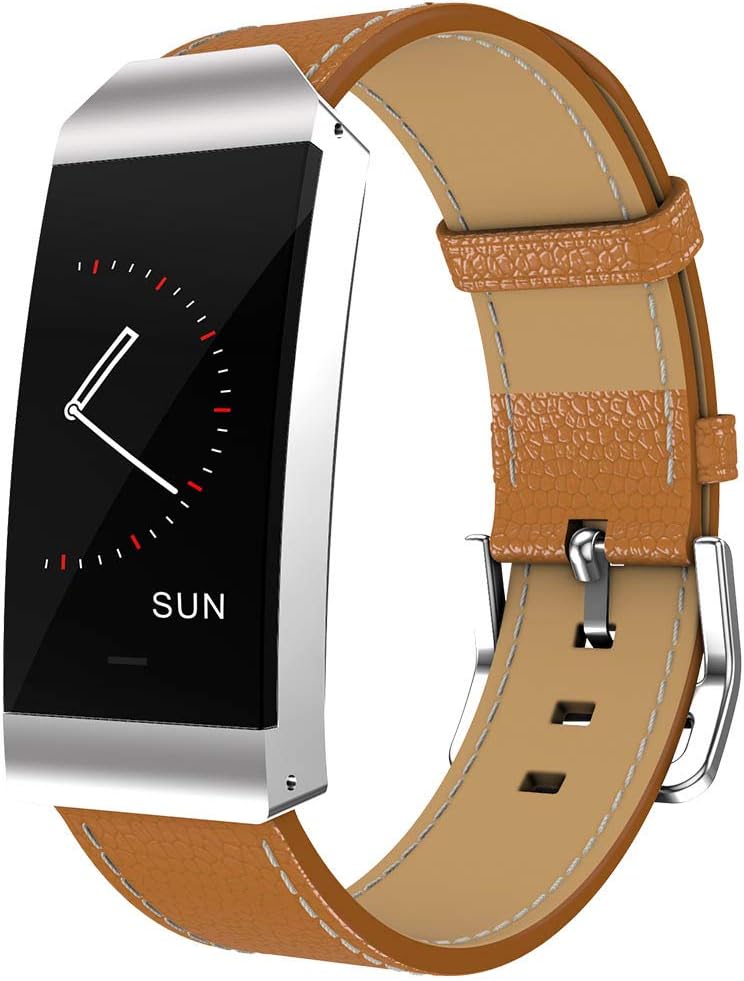 Fitness Tracker for women Sports Smartwatch with Heart Rate Monitor Waterproof IP67 Slim Leather Strap Fitness Watch Bluetooth Pedometer with Sleep Monitor Calorie Counter Smartwatch for iOS Android
