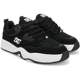 DC Men's Ascend Skate Shoe, Black/Black/White, 10.5
