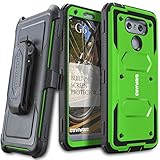 LG G6 Case, COVRWARE [Aegis Series] w/Built-in [Screen Protector] Heavy Duty Full-Body Rugged Holster Armor Case [Belt Swivel Clip][Kickstand] for for LG G6 2017 Release, Green