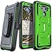 LG G6 Case, COVRWARE [Aegis Series] w/ Built-in [Screen Protector] Heavy Duty Full-Body Rugged Holster Armor Case [Belt Swivel Clip][Kickstand] For for LG G6 2017 Release, Green
