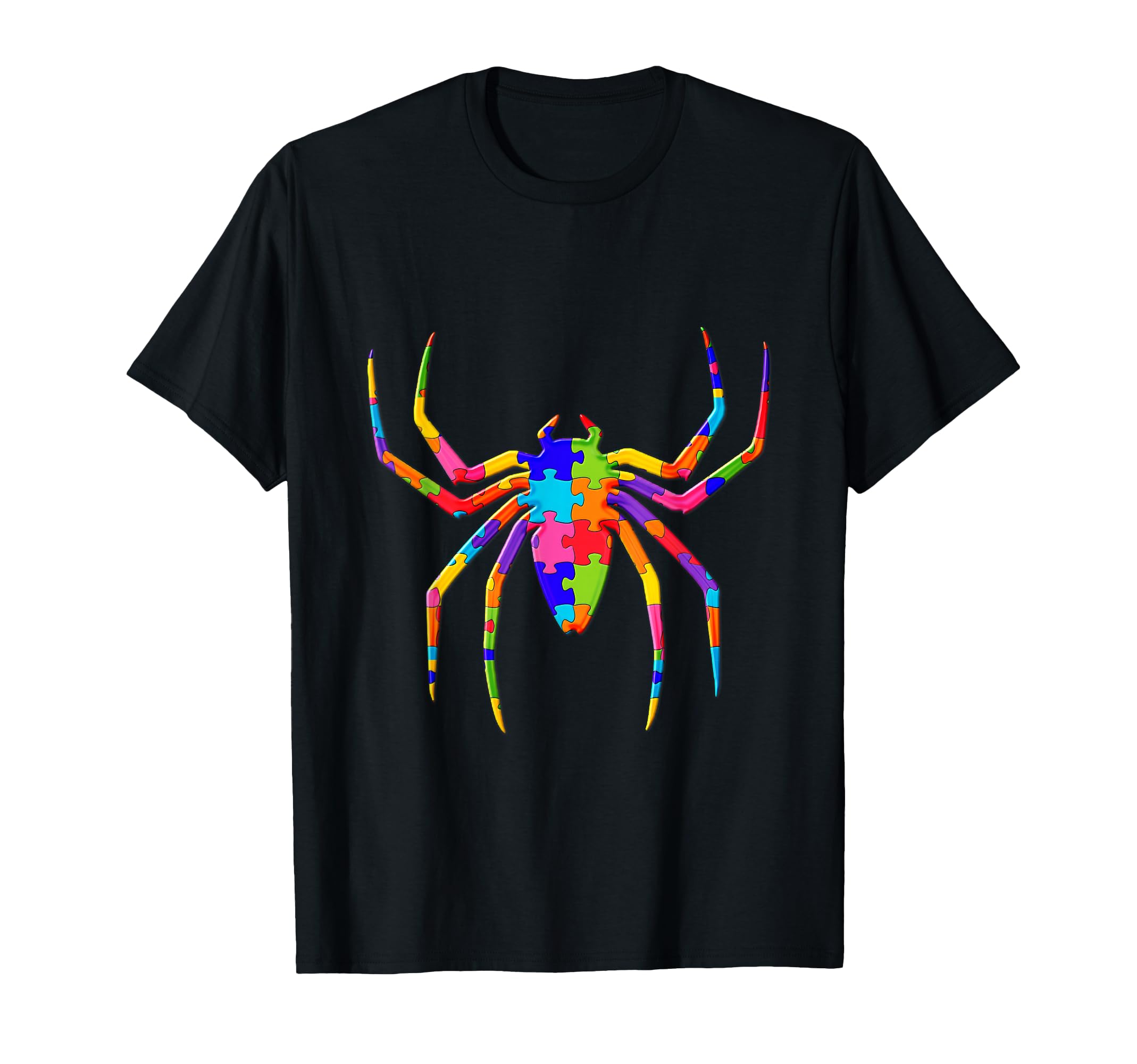 Spider Animal Jigsaw Autism Puzzle T-Shirt