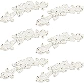 Pastlla 6Pcs European Rose Cabinet Pull Handles Decorative Pastoral European Style Handle Pull Vintage Flower Drawer Pull Vanity Nightstand Cupboard Knob Wardrobe Pull Handles, Zinc Alloy, 3.78"