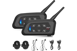 EJEAS V4C Plus Professional Football Referee Intercom, Bluetooth 5.1 Referee Headset with Noise Reduction/Waterproof/FM Radio