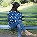 Alpy Baby Car Seat and Nursing Cover - Privacy Poncho for Breastfeeding - Safety Canopy for Shopping Carts, High Chairs & Sun Shade for Carriers - Soft, Breathable - Extra Large, Navy with Cute Llamas