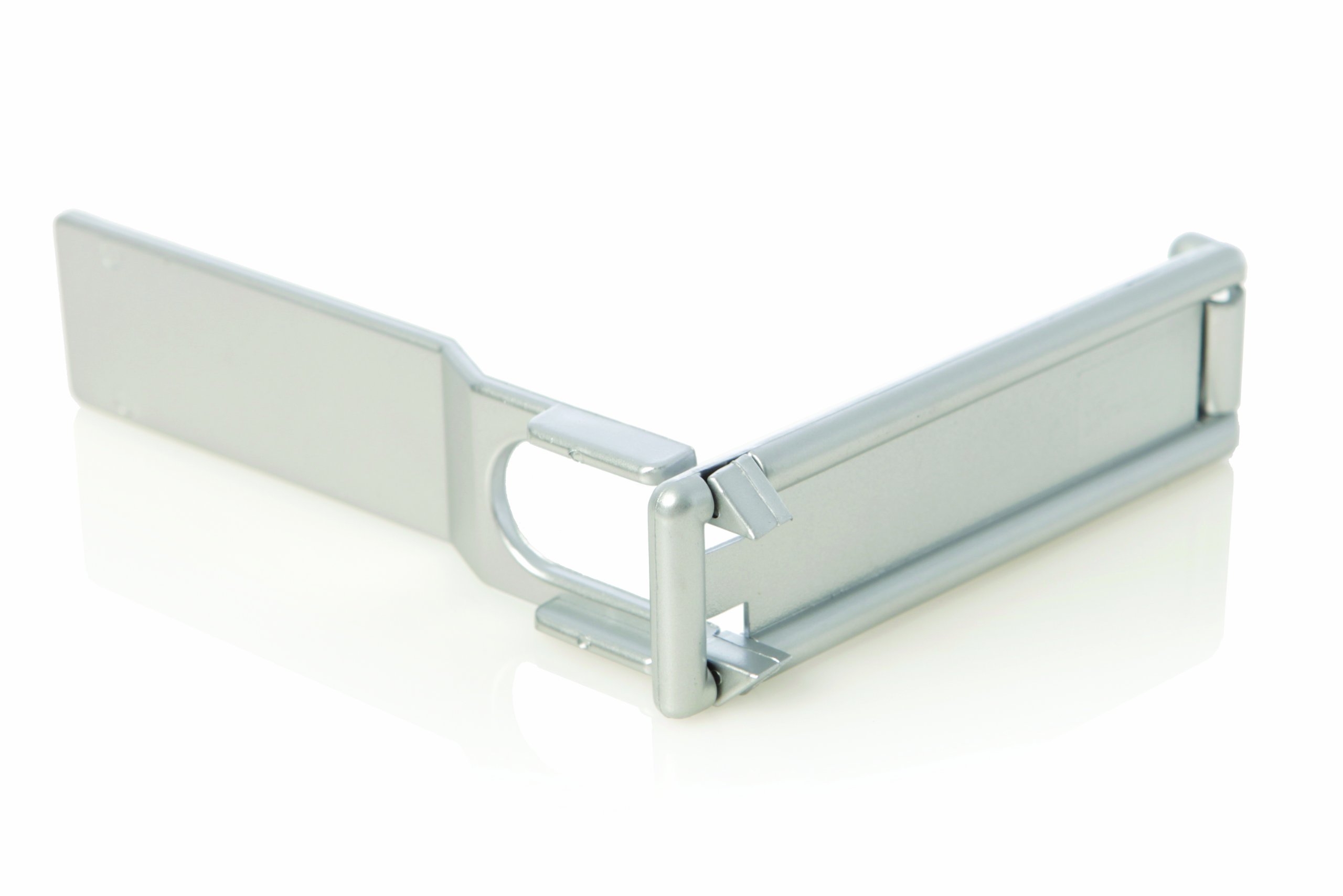 Stork Child Care Microwave & Oven Child Safety Latch Guard - Heat Resistant Adhesive - Baby Proof Appliance Door Locks - Silver - Model ST9090