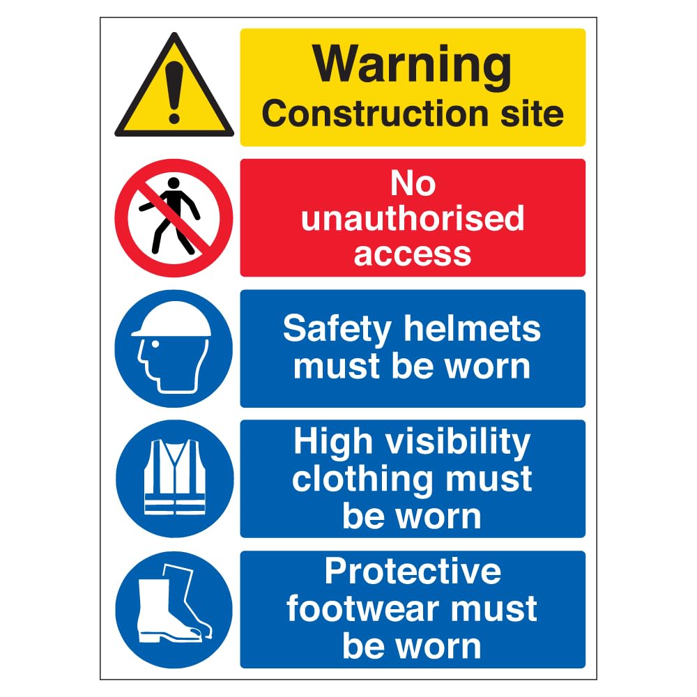 V Safety High Visibility - Correx® 450 x 600 mm Safety Sign