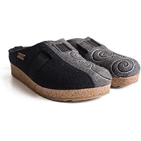 HAFLINGER Women's Gz Magic Clog - Grey Comfort Shoes With Arch Support - View #2