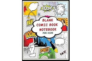 Blank Comic Book Notebook For Kids: Moriah Elizabeth Merch - Draw Your Own Comics - Variety of Templates For Comic Book Drawing 150 Pages of Fun and ... Cartoon / Comic Book With Lots of Templates