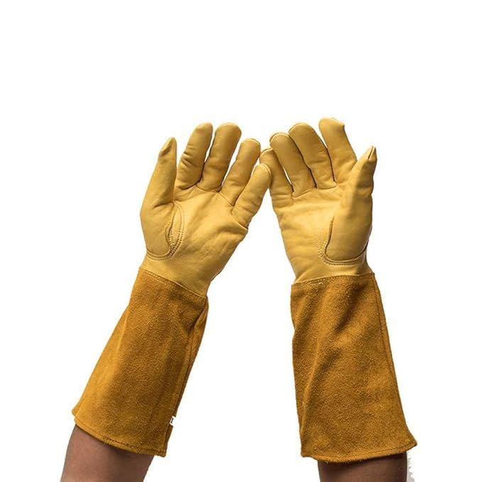 Gardening Gloves for Women Long Arm Thorn Proof Garden Gauntlets (L/42