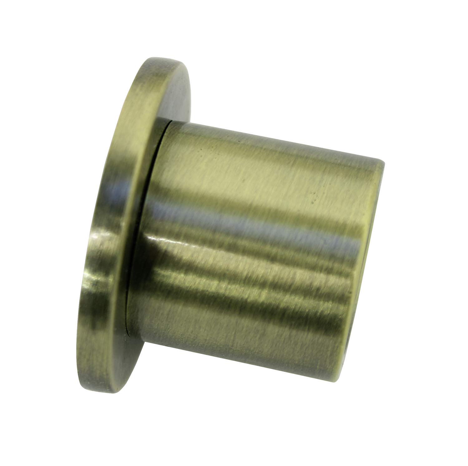 Gardinia Memphis Series Wall Brackets for Curtain Rods with Diameter 16 mm, Includes Fixing Material, Pack of 2, Wall Mounting, Antique Brass