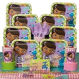 Doc McStuffins Party Kit Including Plates, Cups, Tablecover and Napkins - 8 Guests