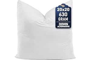 Utopia Bedding Decorative Throw Pillow Insert (20 x 20 Inches, White) – Set of 1, Ideal for Sofa, Couch, and Bed