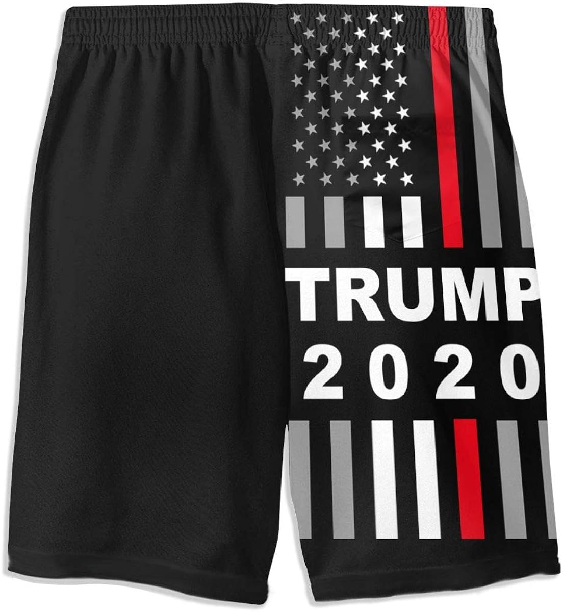 thin red line swim trunks