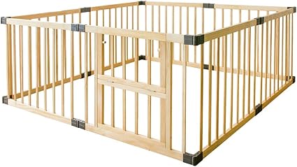 wooden playpen