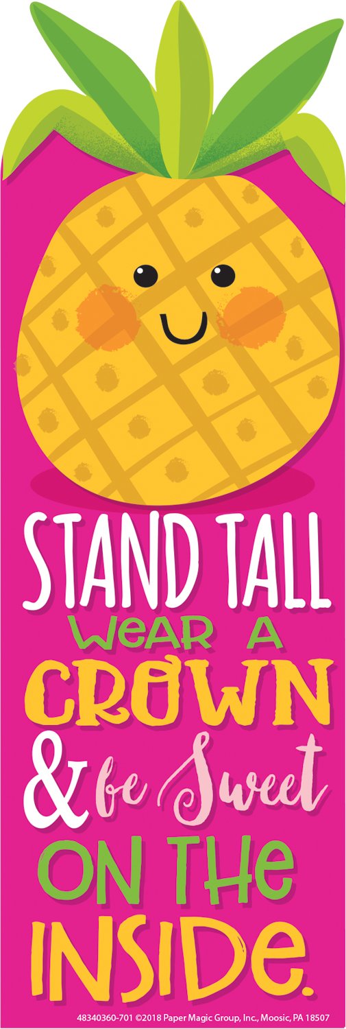 EUREKA 24 Piece Scratch-and-Sniff Pineapple Scented Bookmarks