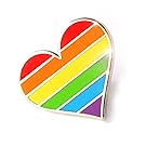 Pride Pin LGBTQ Gay Heart Flag An Enamel Pin Decoration For Clothes And Bags