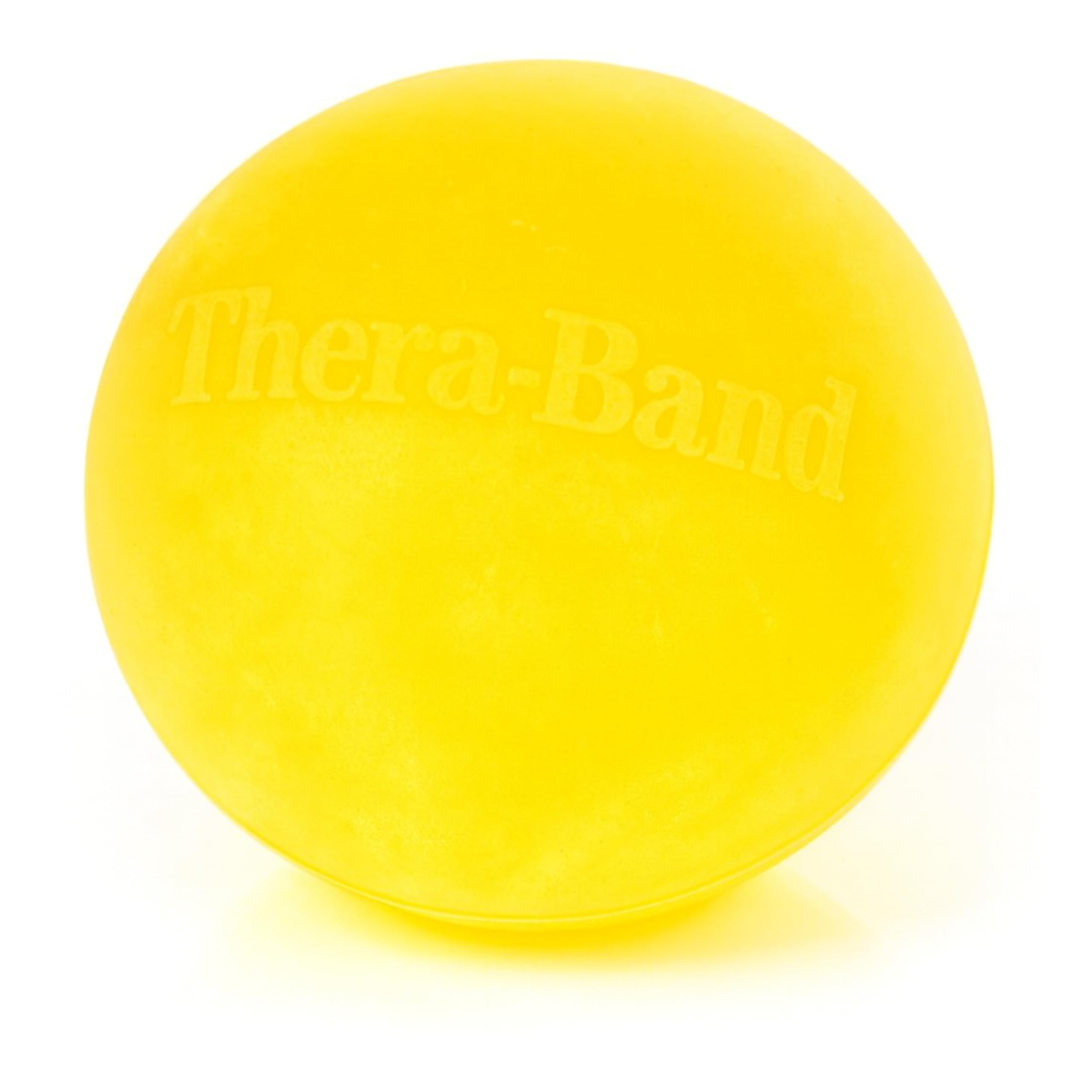 THERABAND Exercise Stress Ball for Hand by, Finger & Forearm Resistance Training , Hot/Cold Therapy , Extra Soft and Extra Hard Resistance , Yellow , One Size