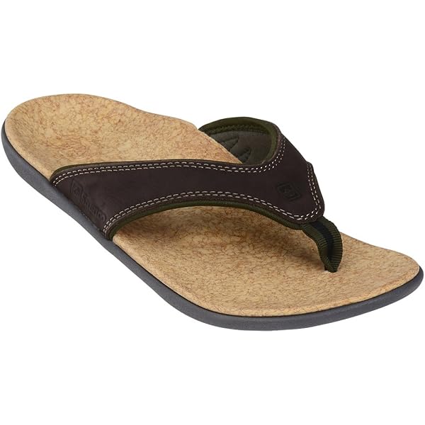 Amazon.com: Spenco mens Yumi Canvas sandals, Straw/Java/Cork  display picture 2