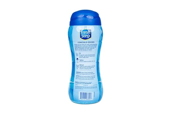 FRESH STEP CAT LITTER CRYSTALS DEODORIZER, NON TOXIC ODOR NEUTRALIZING CRYSTALS FOR LITTER BOXES THAT HELP CONTROL SMELLS AND KEEP HOME AREAS FRESH, FRESH SCENT, 30 OUNCE