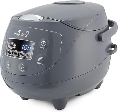 Yum Asia Panda Mini Rice Cooker 3.5 Cup Ninja Ceramic Bowl 7-Stage Fuzzy Logic