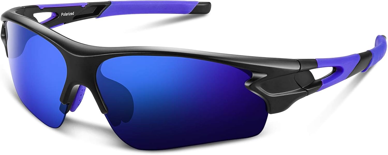 BEACOOL Polarized Sunglasses for Men Women & Youth, Matte Blue