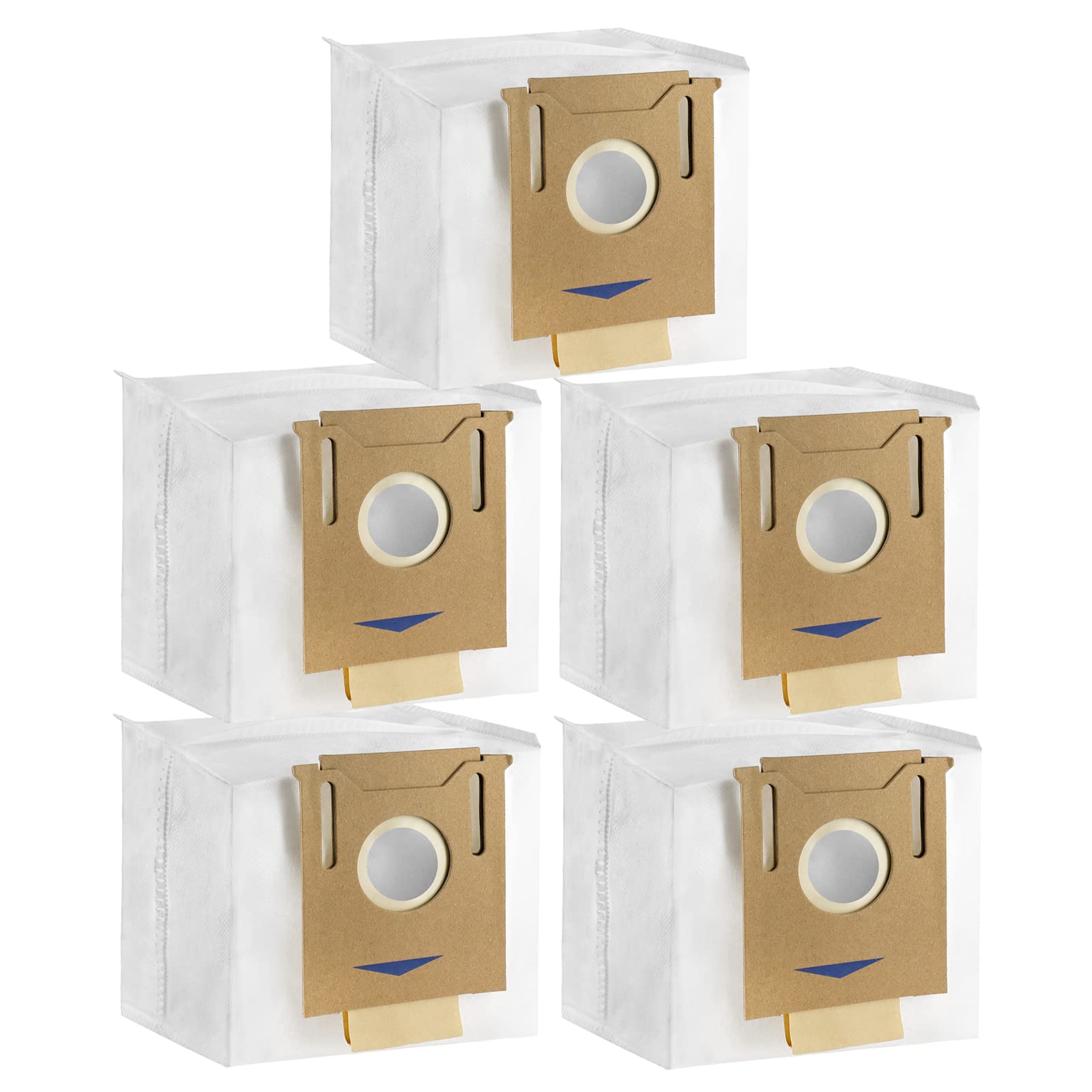 Photo 1 of 5 Pack Dust Bags For Yeedi K781+,For ECOVACS Deebot Ozmo T8, T8 Aivi, T8+ T8 AIVI+, T8MAX, N8 Pro Plus/N8 Pro, N8+ Plus, N8 Pro+, T9 AIVI T9 PRO T9 MAX DX93, DDX96, Vacuum Cleaner Parts