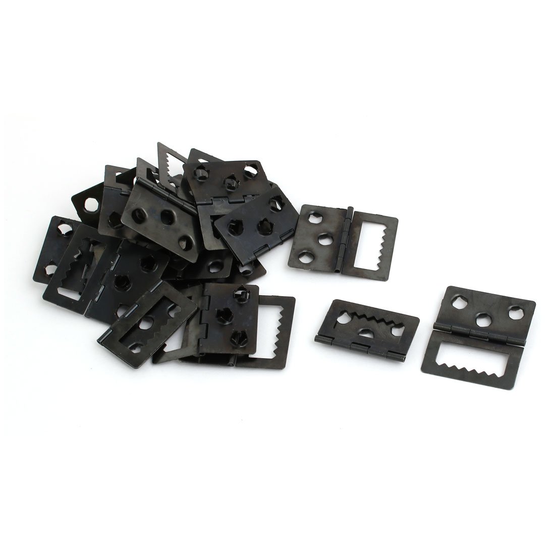 Sourcingmap 32mmx20mmx5mm Photo Picture Frame Back Hinge Backplane Buckle Black 20pcs