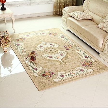 Kooco Macchina Classica Jacquard Red Carpet Rug Per
