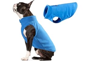 TYONMUJO Dog Fleece Vest Jacket Pet Dogs Clothes Warm for Small Medium Large Dogs Blue XL