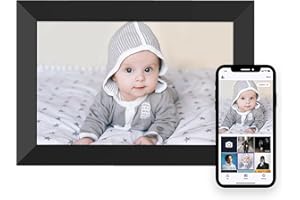 Apofial Digital Picture Frame 10.1 Inch WiFi Digital Photo Frame,1280 * 800 HD IPS Touch Screen Smart Cloud Photo Frame, to Share Photos Or Videos Remotely Via APP Email (Black)