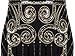 Vijiv 1920s Vintage Inspired Sequin Embellished Fringe Long Gatsby Flapper Dress, Glam Gold, L