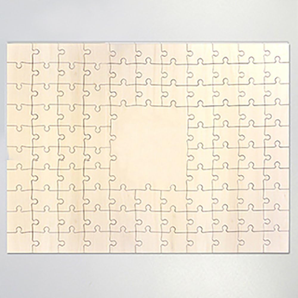 Customization Boutique 99 Piece Blank Wooden Guest Book Puzzle